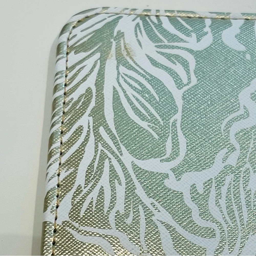 Lilly Pulitzer Metallic Gold and White Floral Home Office Planner